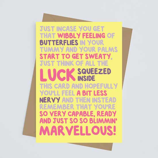 GOOD LUCK - Greetings Card – MarcoLooks